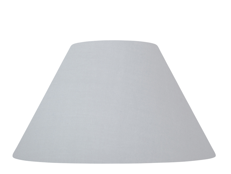 Abat-jour forme conique Ø40 tourterelle Bague E27